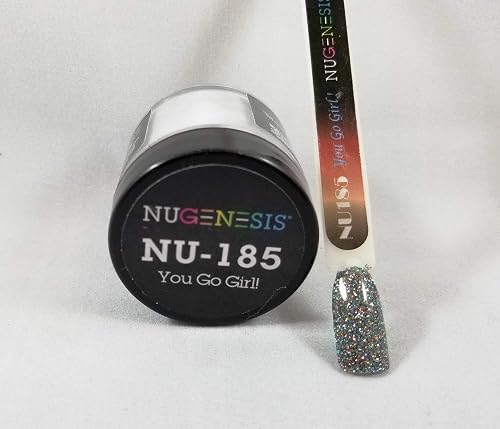 NuGenesis Nail Dipping Powder Color 1.5oz/43g jar - (NU185 YOU GO GIRL) Beauty & Personal Care Nugenesis