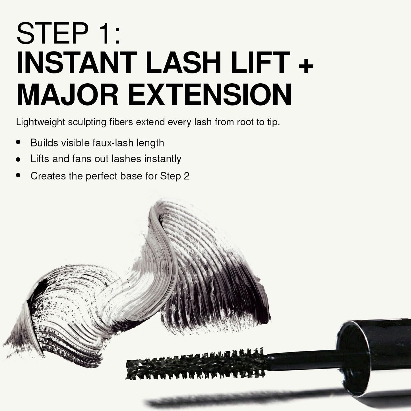 Palladio Double Agent Lash Extender Undercover Fiber Booster Mascara, dual lash system, increase eyelash length and volume, boost lashes for a bold