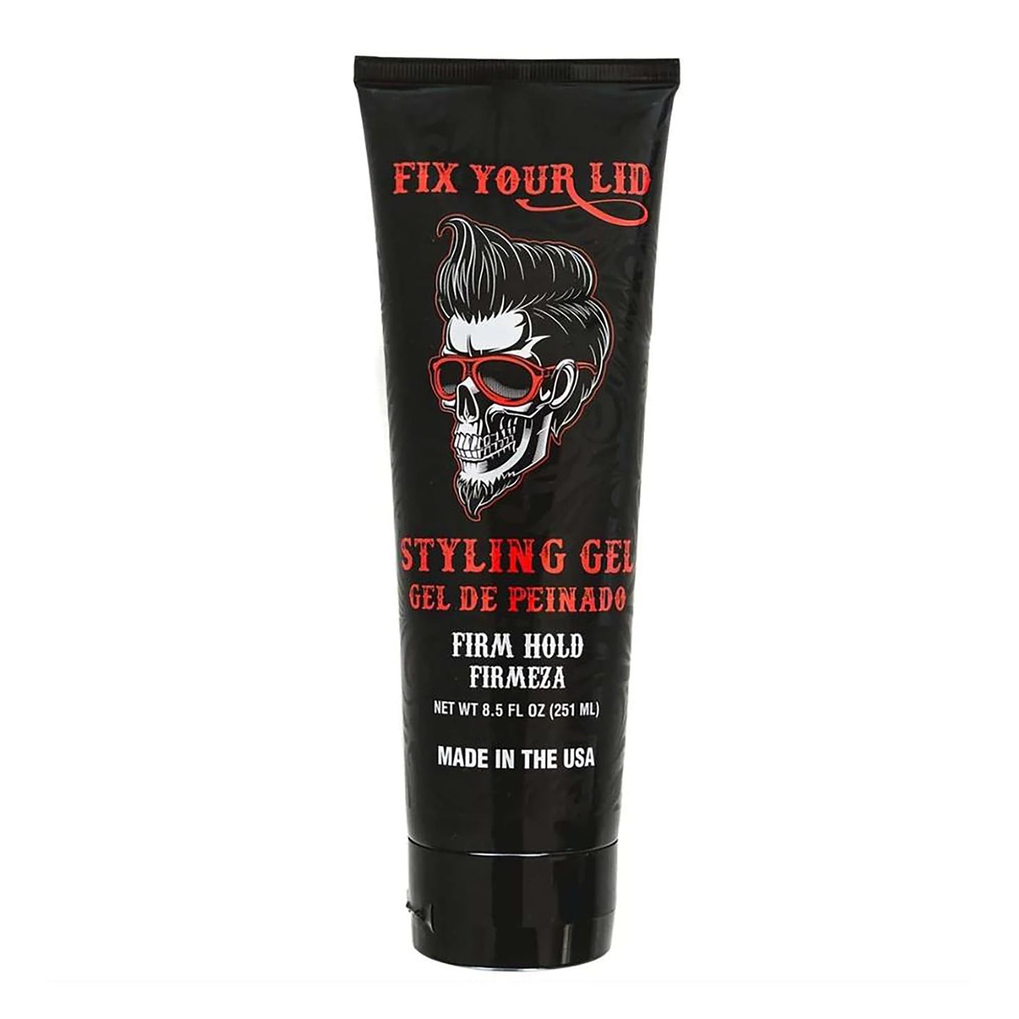 Fix Your Lid Styling Gel for Men's Hair - Firm Hold with Fuller Look - Strong Hold Gel for All Men's Hair Types & Styles - Easy To Wash Out - 8.5 Oz
