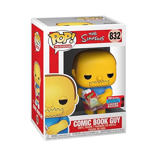 Funko Pop! Animation: The Simpsons - Comic Book Guy - Collectible Vinyl Figure - Gift Idea - Official Merchandise - Toys for Children and Adults - TV…