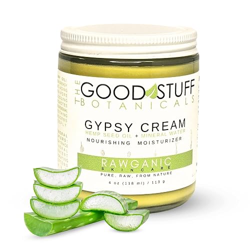 The Good Stuff Botanicals Gypsy Cream | Body and Face Moisturizer for Dry Skin | Daily Moisturizer | Fragrance Free | Organic Hemp oil and Hot Spring