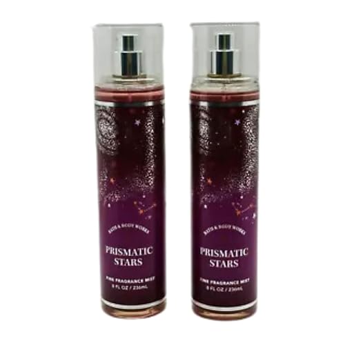 Bath & Body Works Fine Fragrance Mists, Set of 2, 8oz Each Bottle (Prismatic Stars)