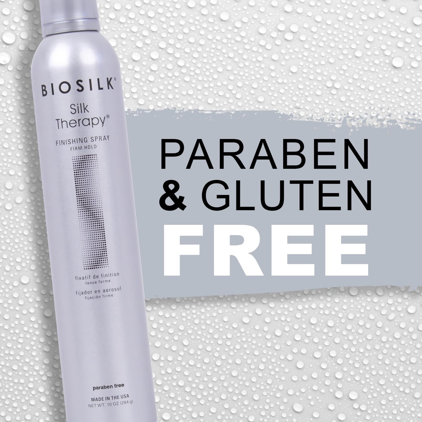 BioSilk Silk Therapy Finishing Spray Firm Hold, Strong-Hold Hairspray for Long-Lasting Styles, Adds Brilliant Shine & Keeps Hair Touchable