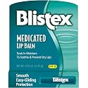 Blistex Medicated Lip Balm SPF 15, 0.15 oz (Bundle of 9)
