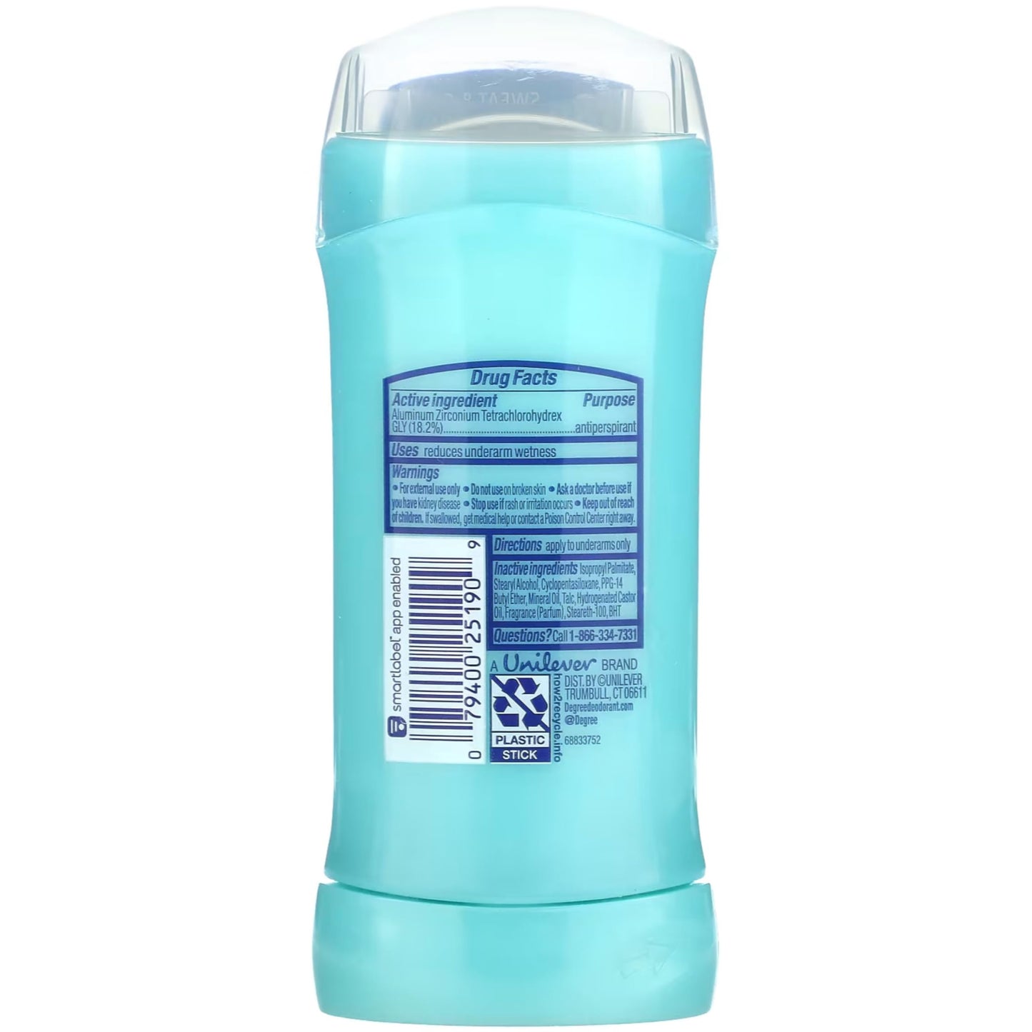 Degree Women Anti-Perspirant Deodorant Invisible Solid,Twin Pack, Shower Clean 2.6 oz (Pack of 3) Beauty and Personal Care Degree
