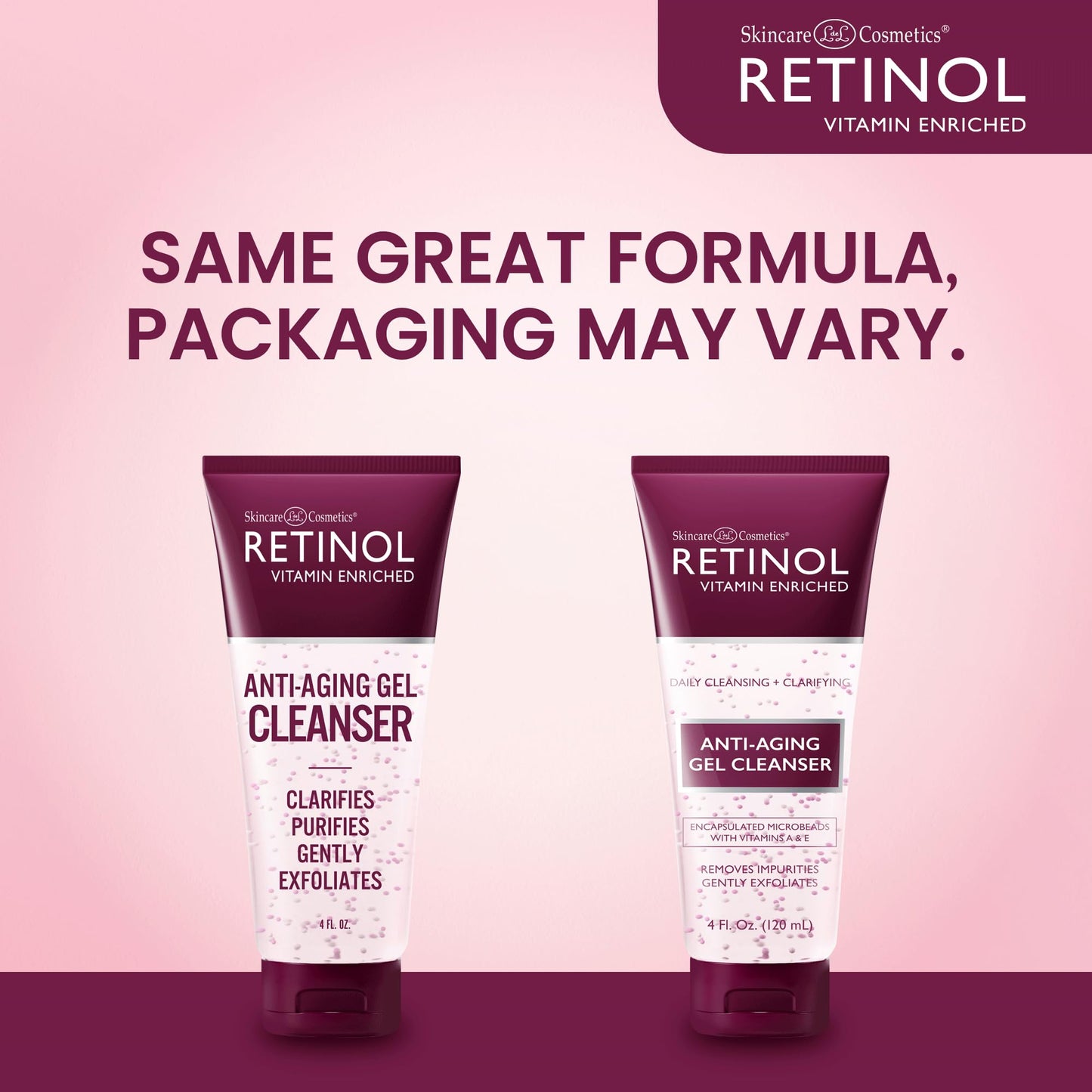 LIVAURA Retinol Anti-Aging Gel Cleanser - Gently Cleans Impurities From Pores & Exfoliates for Soft, Smooth Skin - Antioxidant-Rich Micro-Beads w