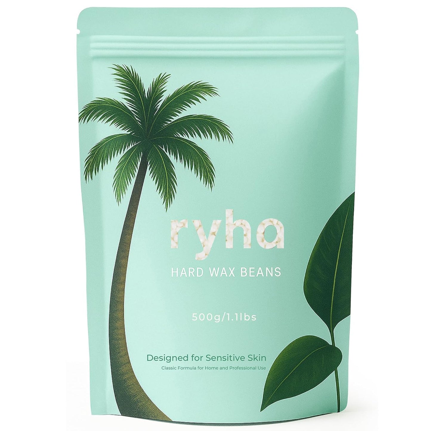 ryha Hard Wax Beads, 1.1lb, Pink Rose, For Sensitive Skin, Ideal for Body, Arms, legs, Face and Bikini, Refill Wax Beads for for Wax Warmer, At Home Beauty and Personal Care ryha