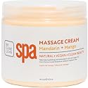 BCL SPA Massage Cream organic Mandarin + Mango body lotion with shea butter, aloe vera, peppermint, argan and jojoba oils, body cream to invigorate
