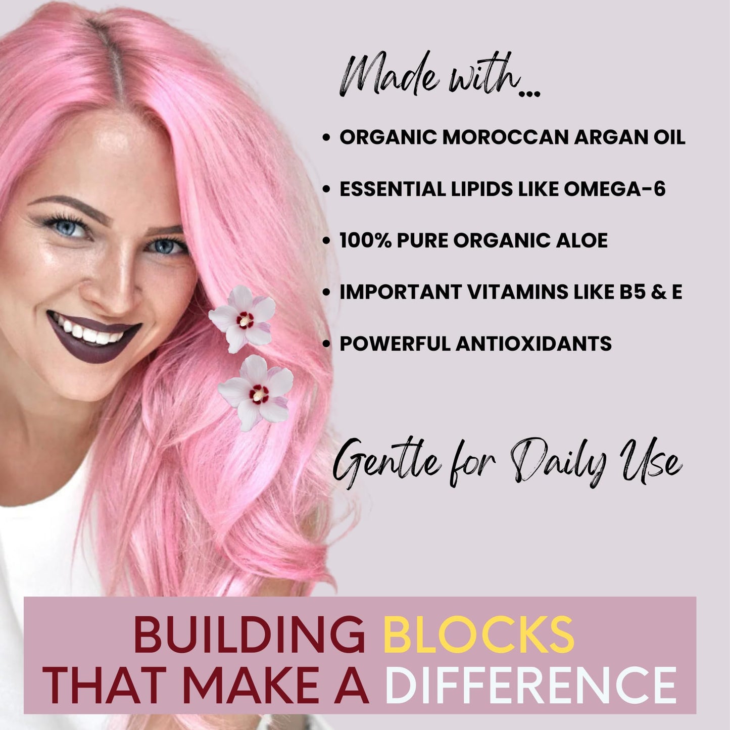 DermOrganic Hair Repair Masque - 70% Organic - Deep Conditioning Reconstructor Naturally Rebuilds Damaged Hair, 8 oz