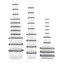 GoodCook EveryWare 60pc Container Set, BPA Free - 60-Piece Food Container Set, Microwave and Freezer Safe, Embossed Measurements, Secure Lids