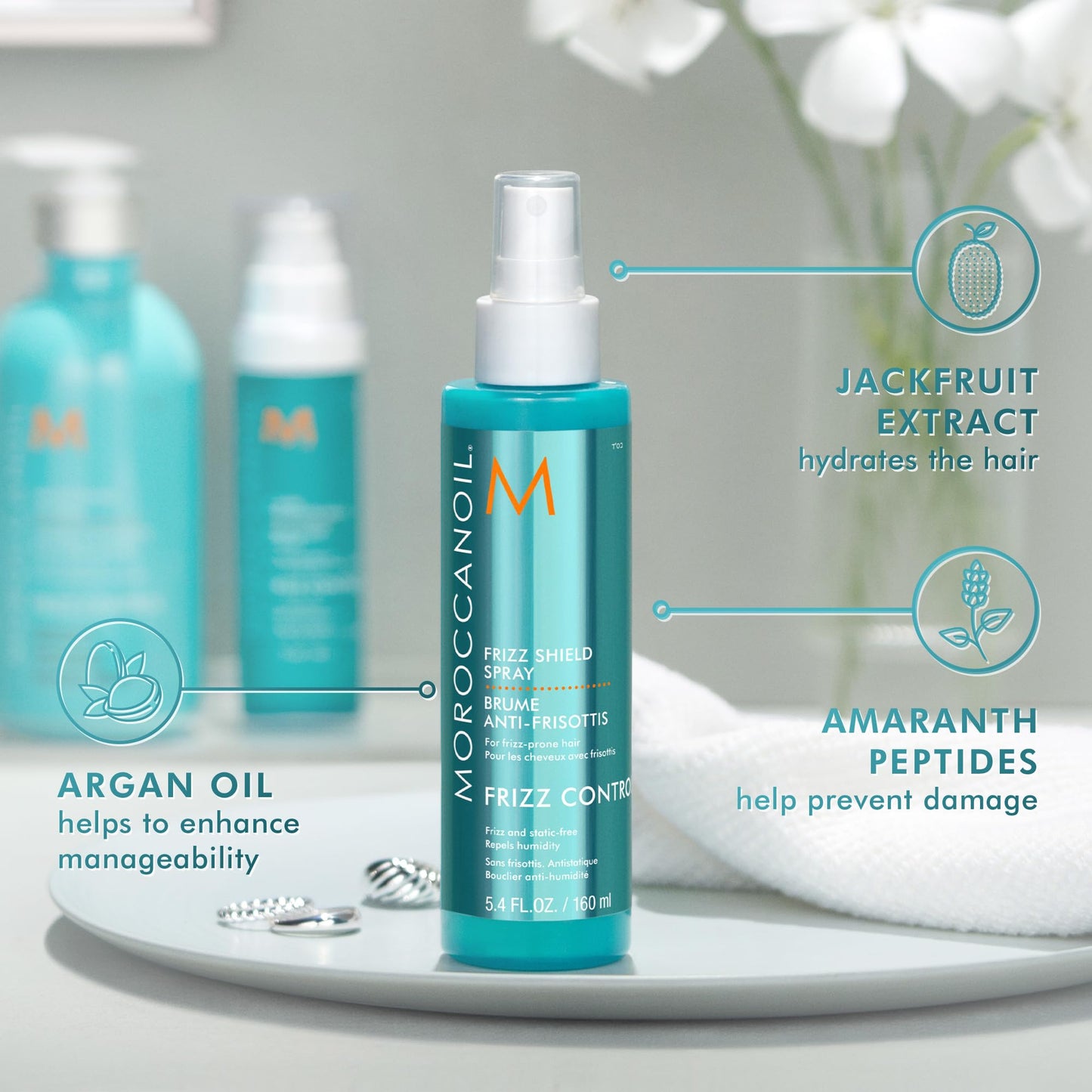 Moroccanoil Frizz Shield Styling Spray, 5.4 Fl. Oz. Beauty and Personal Care Moroccanoil