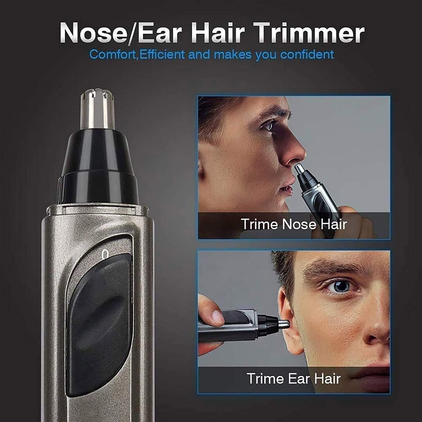 YREAJZVS Ear and Nose Hair Trimmer Clipper - Professional Painless Eyebrow and Facial Hair Trimmer for Men and Women, IPX7 Waterproof Blades for Easy Beauty and Personal Care YREAJZVS