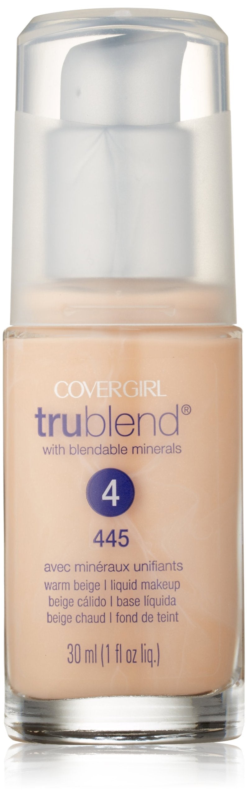 CoverGirl Trublend Liquid Make Up Warm Beige 445, 1.0-Ounce Bottle