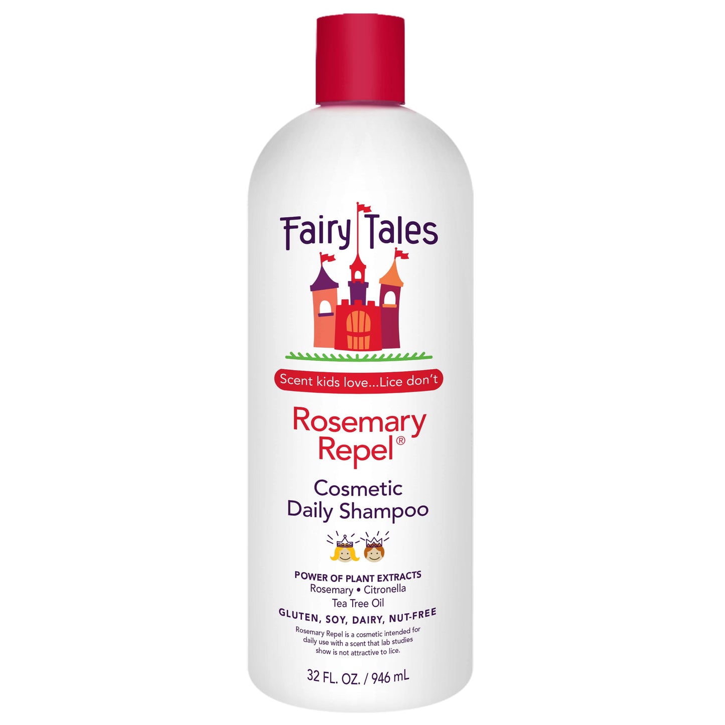 Fairy Tales Rosemary Repel Daily Kids Shampoo- Kids Like the Smell, Lice Do Not, 32 fl oz. (Pack of 1)