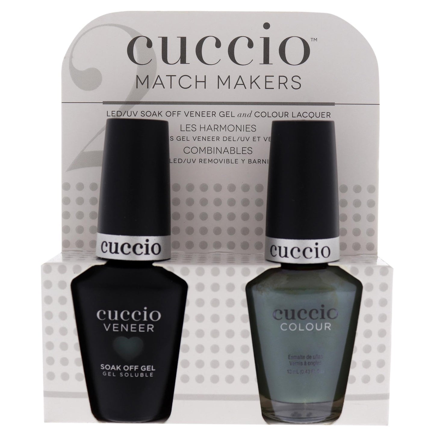 Cuccio Matchmaker Nail Lacquer & Gel Polish, Dubai Me An Island Green, 2 pc (I0098367) Beauty & Personal Care Cuccio