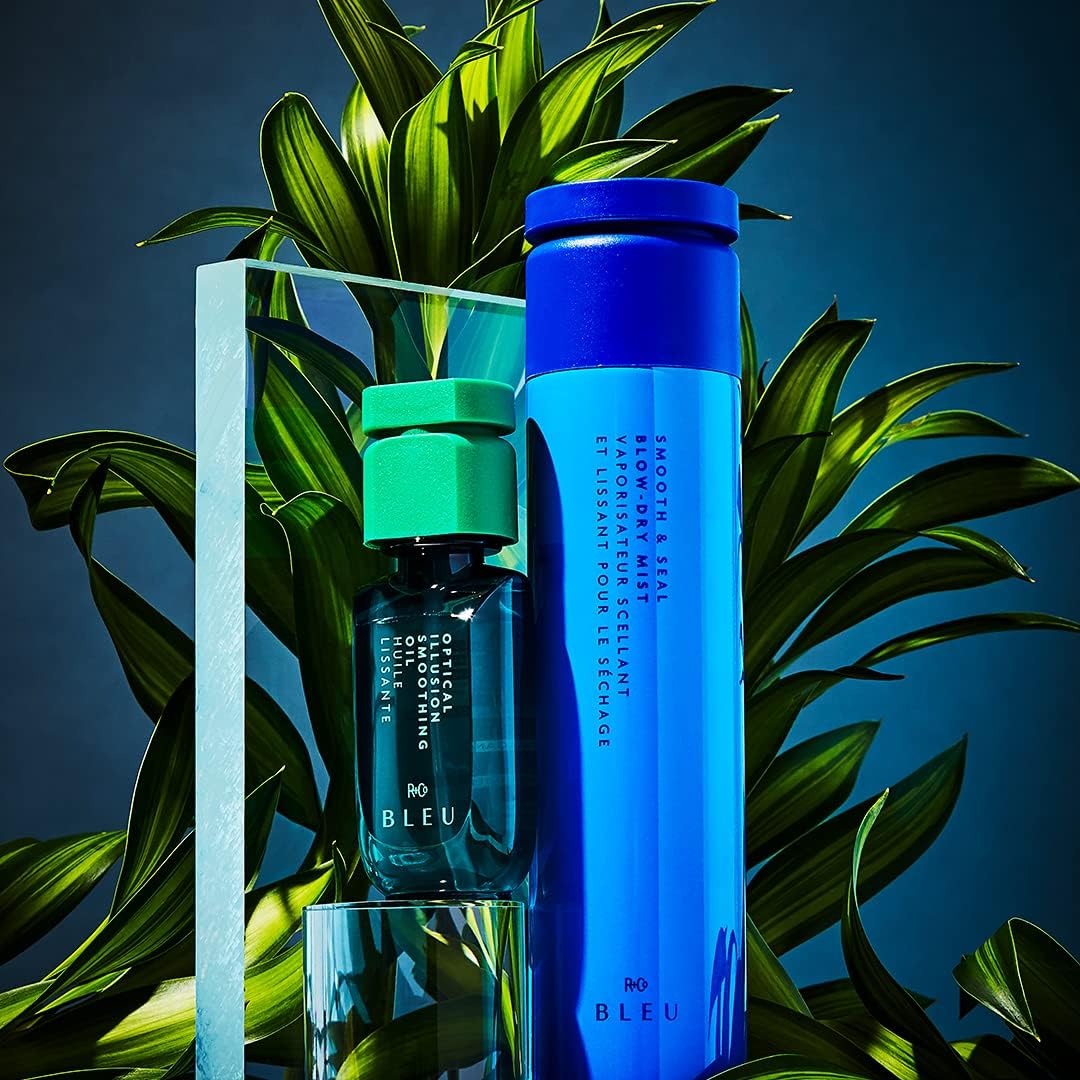 R+Co BLEU Optical Illusion Smoothing Oil - Adds Sleek Style, High Shine, Tames Flyaways, and Provides Separation with Lightweight, Nourishing