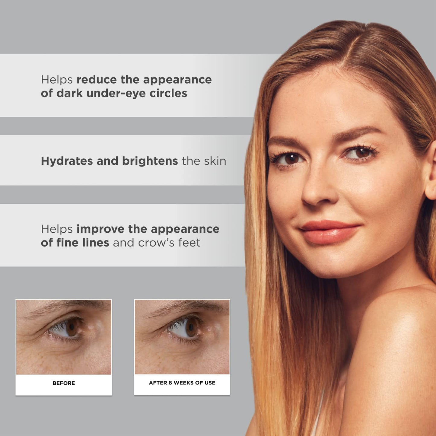 Glytone Age-Defying PHA+ Renewing Eye Cream for Wrinkles| Anti aging Under Eye Cream with Hyaluronic Acid Peptides| Targets Puffiness, Bags, Wrinkles