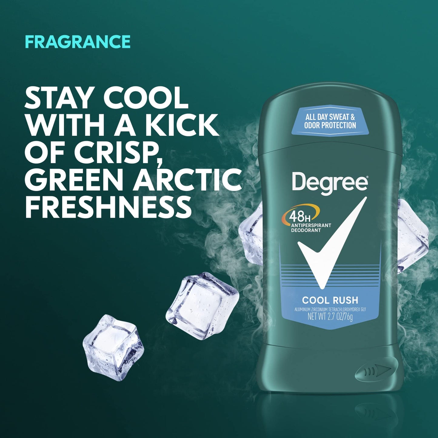 Degree Men Anti-Perspirant Cool Rush - 2.7 oz, Pack of 5 Beauty and Personal Care Degree