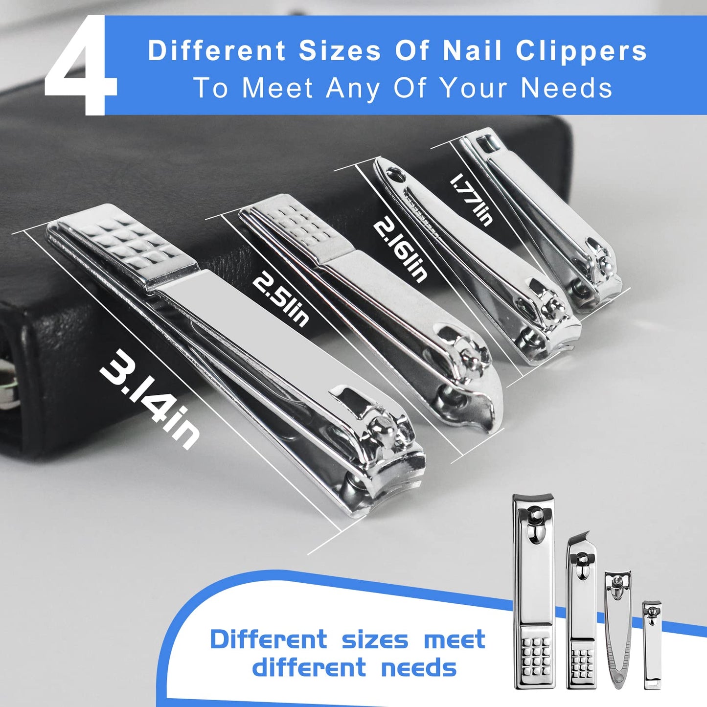 Manicure Set 30 in 1 Fingernail Clipper Set,RedFlow Nail Clippers & Toenail Clippers,Manicure Kit,Pedicure Kit,Suitable for Travel Manicure Tools,Nail Beauty and Personal Care RedFlow