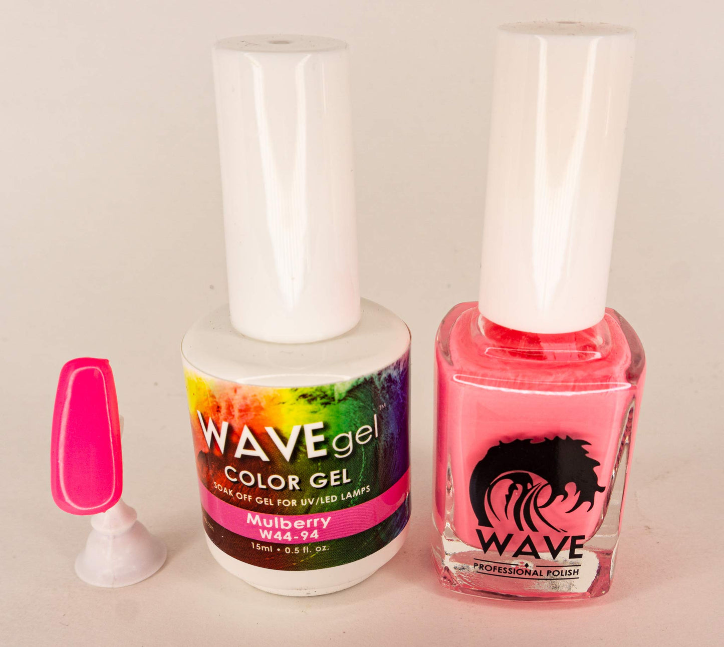WAVEGEL Soak-0ff Gel & Nail Lacquer Matching Duo Set - Mulberry - W4494-4494 I 0.5 Oz Beauty & Personal Care WAVE gel