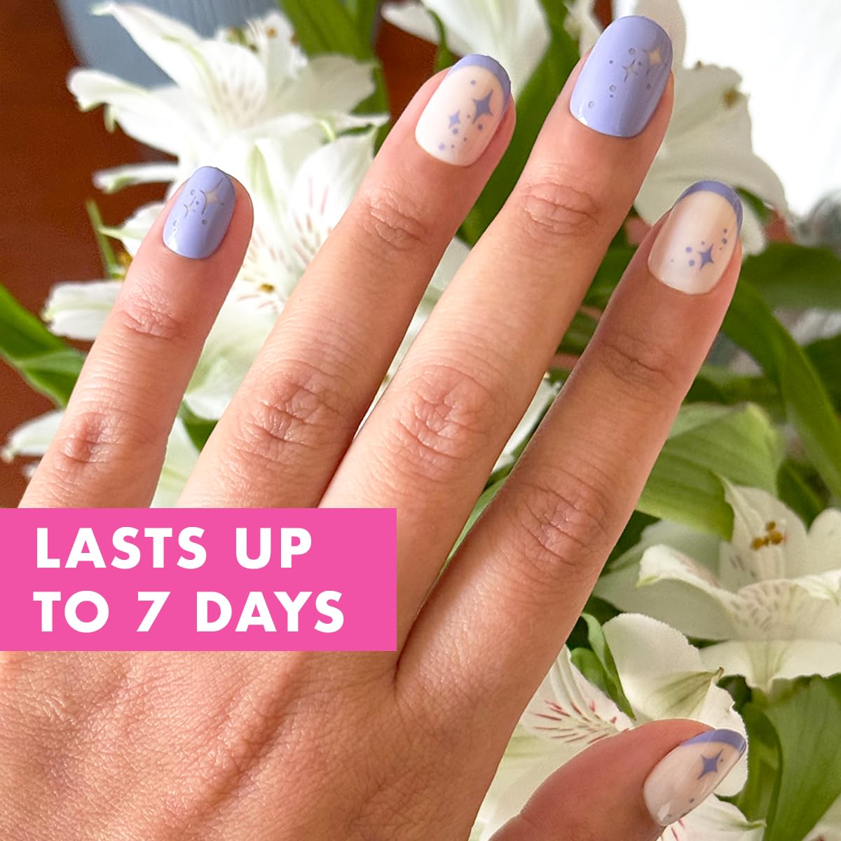 Olive & June Classic Super Stick Mani Press On Nails | No Glue Needed | 32 Tab Nails 16 Sizes | Non-Toxic Tabs Easy On-Off Non-Damaging Realist Look | Beauty & Personal Care Olive & June