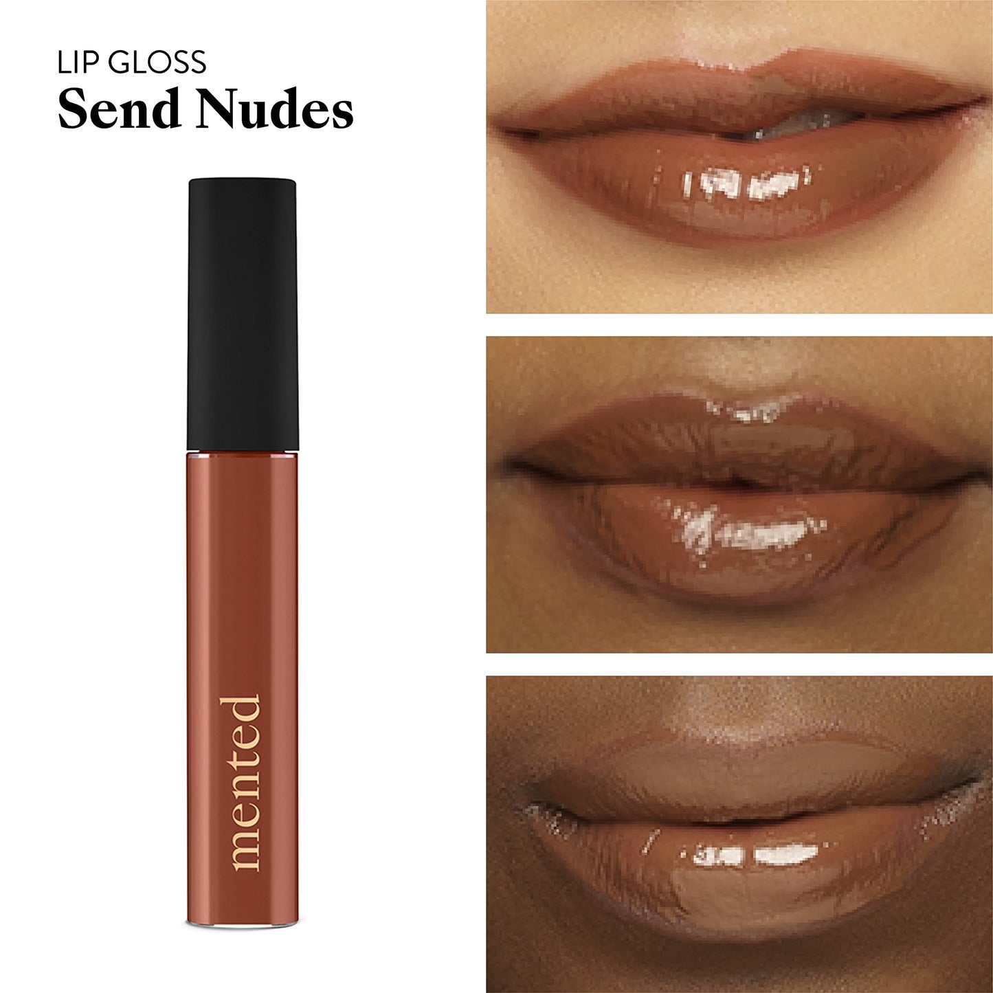 Mented Cosmetics Lip Gloss for Women Tinted Lip Balm Stain, Long Lasting Buildable Moisturizing Lipgloss Lipstick Topper, Made in USA, Cruelty Free