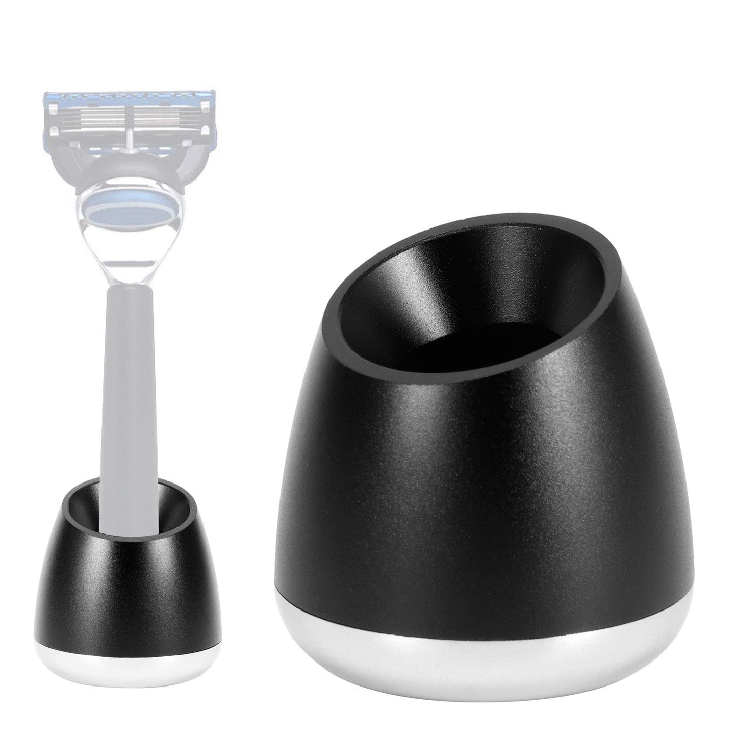 Milltrip Stand for Men, Aluminum Manual Beard Shaving Razors Stand, Safety Shaver Holder Base Accessory Beauty and Personal Care Milltrip