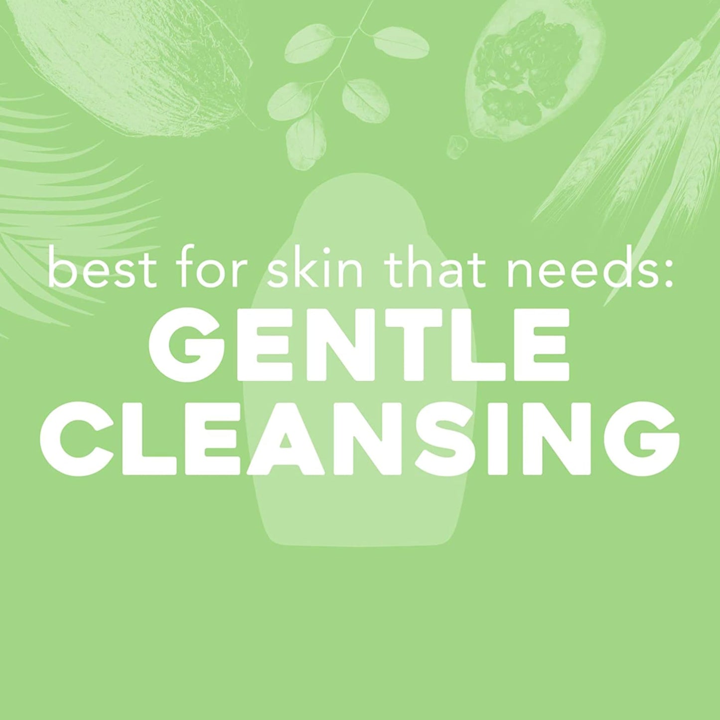 OGX Sensitive + Rose Water & Pink Sea Salt Exfoliating Body Scrub + Rose Quartz, Gentle Exfoliating Daily Body Wash Softens Skin, Body Scrub