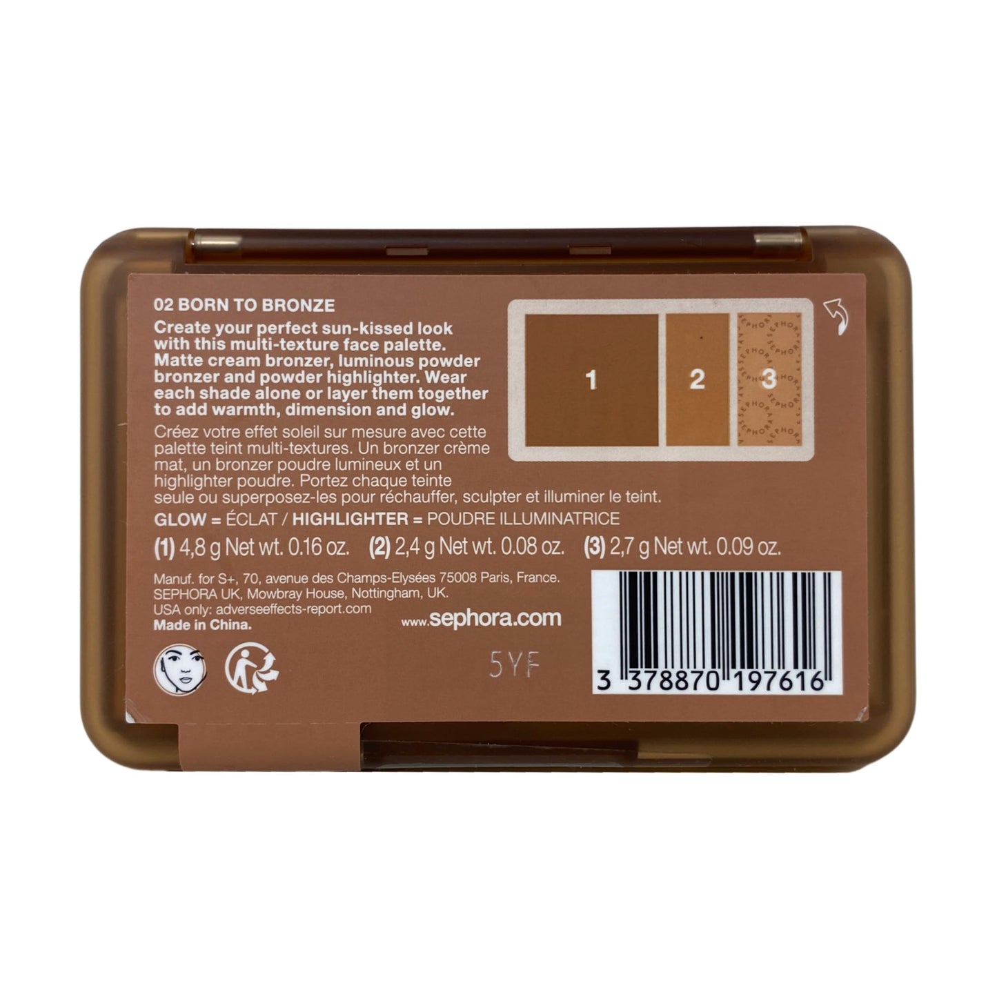 Sephora Collection Bronze Glow Bronzing and Highlighting Trio - 02 Born To Bronze