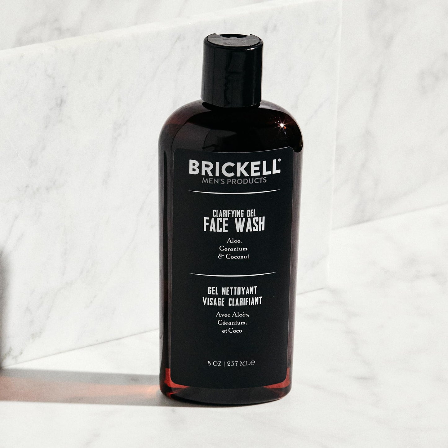 Brickell Men's Products Daily Advanced Face Care Routine I, Gel Facial Cleanser Wash, Face Scrub, Facial Moisturizer Lotion, Natural and Organic Men's