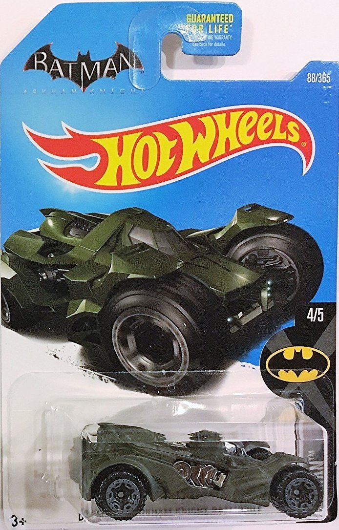 Hot Wheels 2017 Batman Batman: Arkham Knight Batmobile 88/365, Dark Green