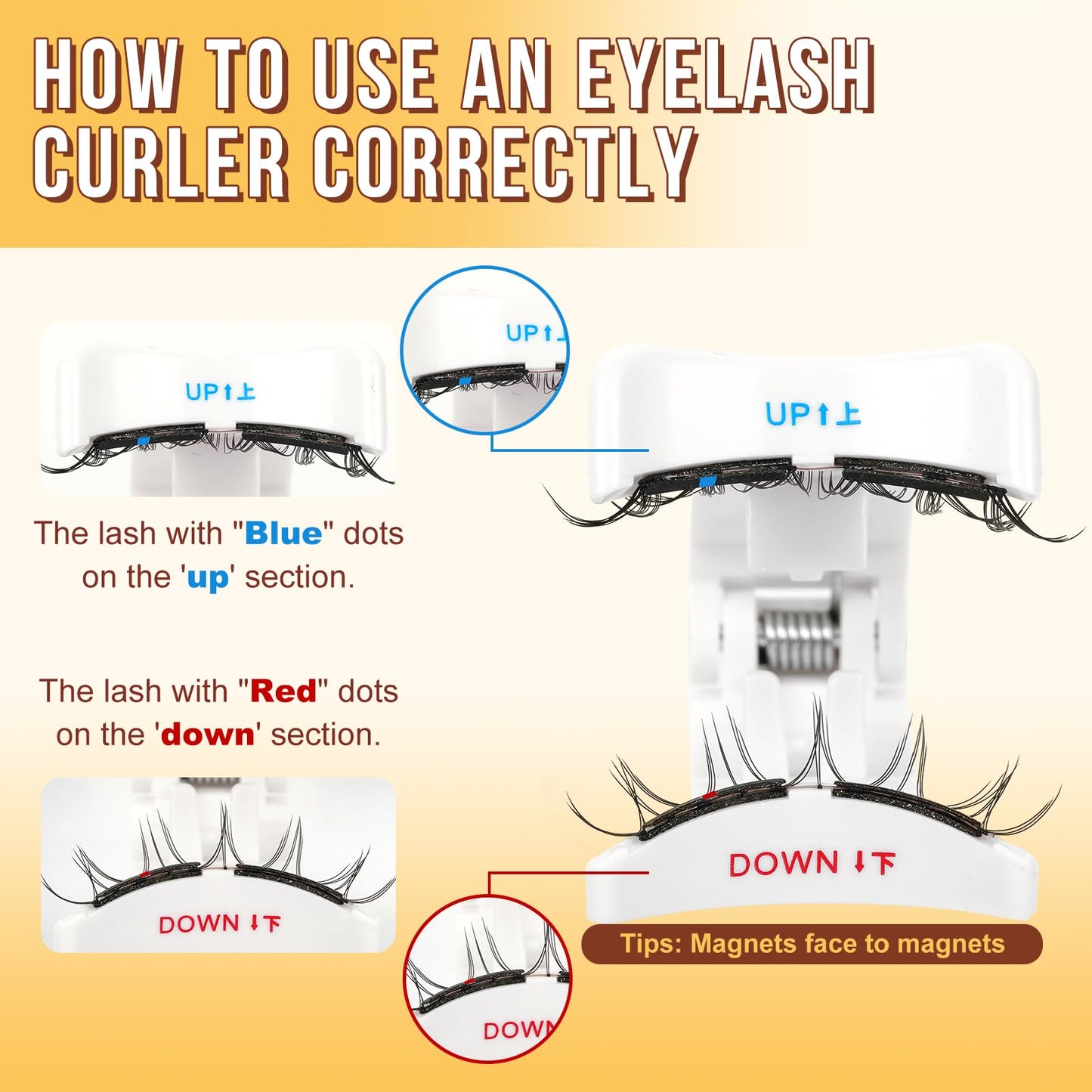 QUEWEL Magnetic-Eyelashes with Applicator, Upgrade 1 Pair Soft Magnetic Lashes, No Glue Needed Reusable Magnetic Eyelashes So Soft and Suitable Beauty and Personal Care QUEWEL