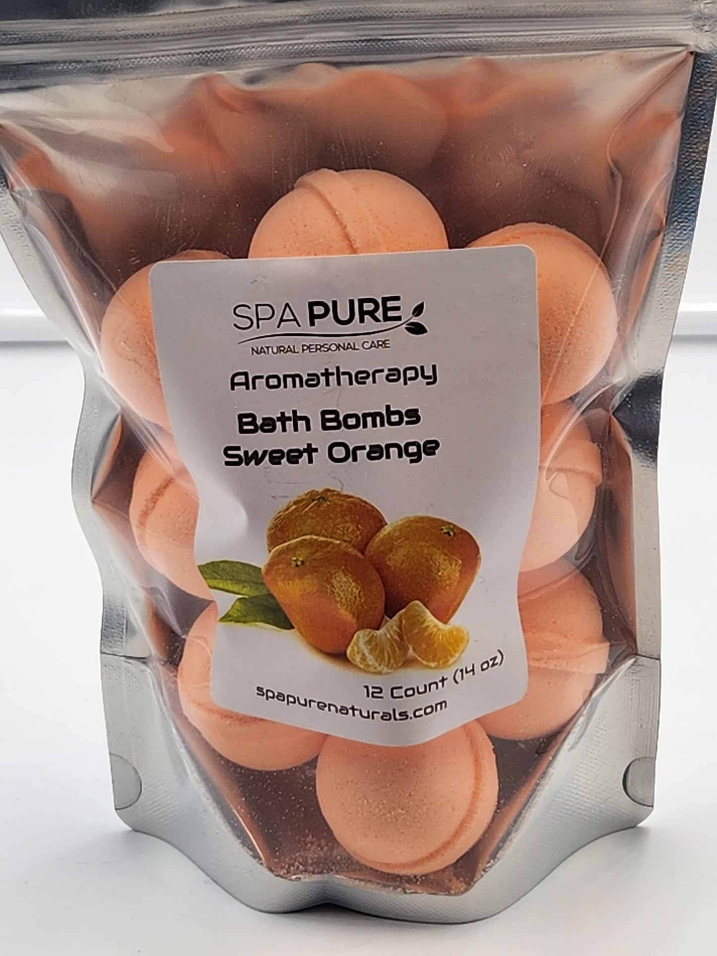 Essential Oil Bath Bombs - USA Made with Coconut Milk & Shea Butter - for a Luxurious at Home Spa Bath (12 Count) Pack of 1 (Sweet Orange)