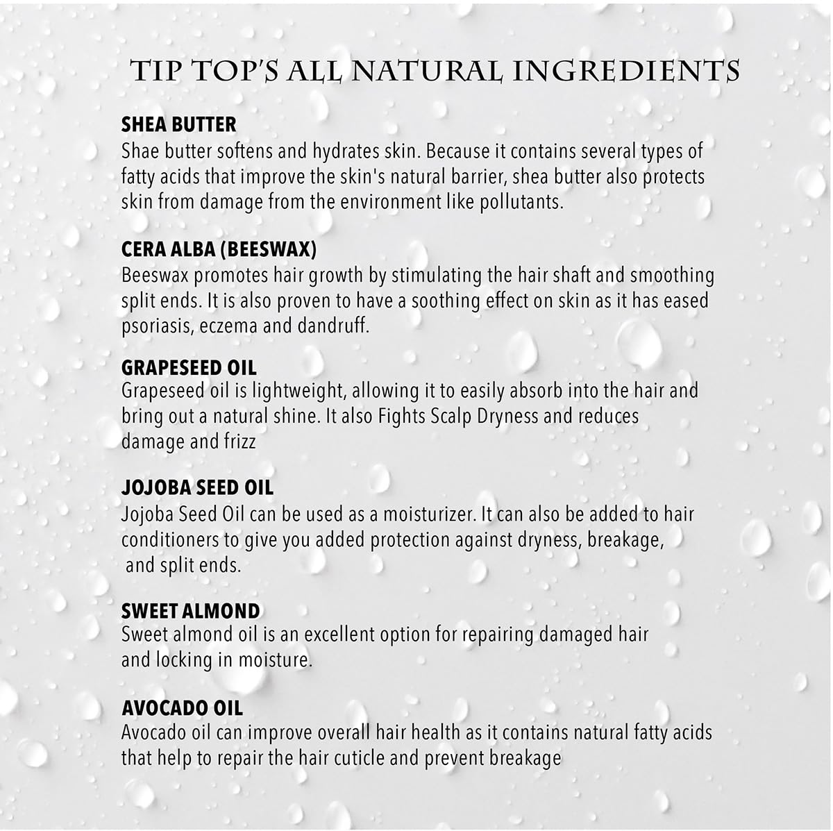 Tip Top All Natural Cedar Beard Balm - Nourishing & Conditioning - Moisturizes Coarse & Unruly Hairs - Styling Balm for Mustache & Beard 2.1oz Beauty and Personal Care Tip Top Pomade