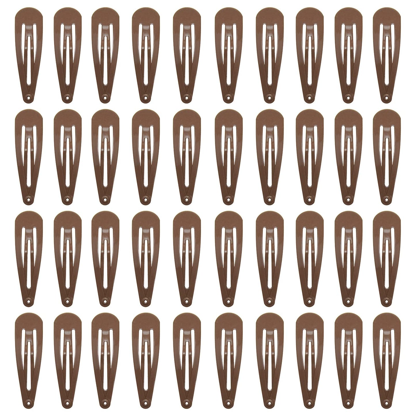 PIDOUDOU 40 Counts Brown Hair Clips, 2 Inch Metal Snap Hair Clips Barrettes for Women Accessories Beauty and Personal Care PIDOUDOU Default Title