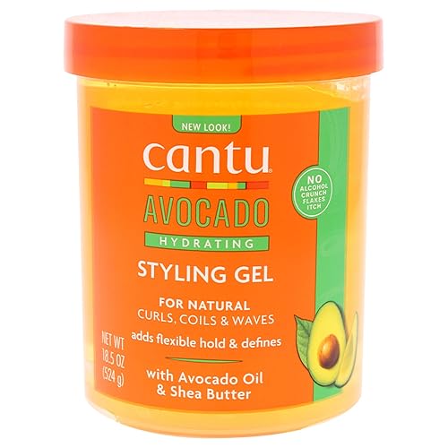 Cantu Avocado Paraben-free Hydrating Styling Gel, 18.5 Ounce