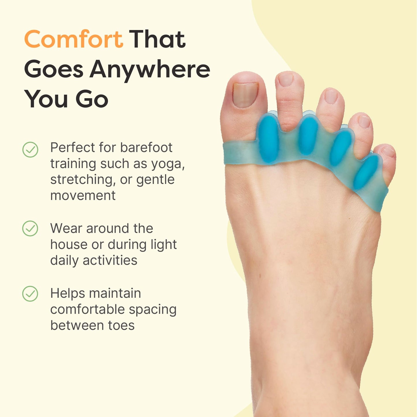 ZenToes Silicone Toe Spacers and Separators for Correct Toe Alignment, Bunion Relief, Hammertoe Straightener, Gel Orthopedic Corrector - 2 Pairs Beauty & Personal Care ZenToes