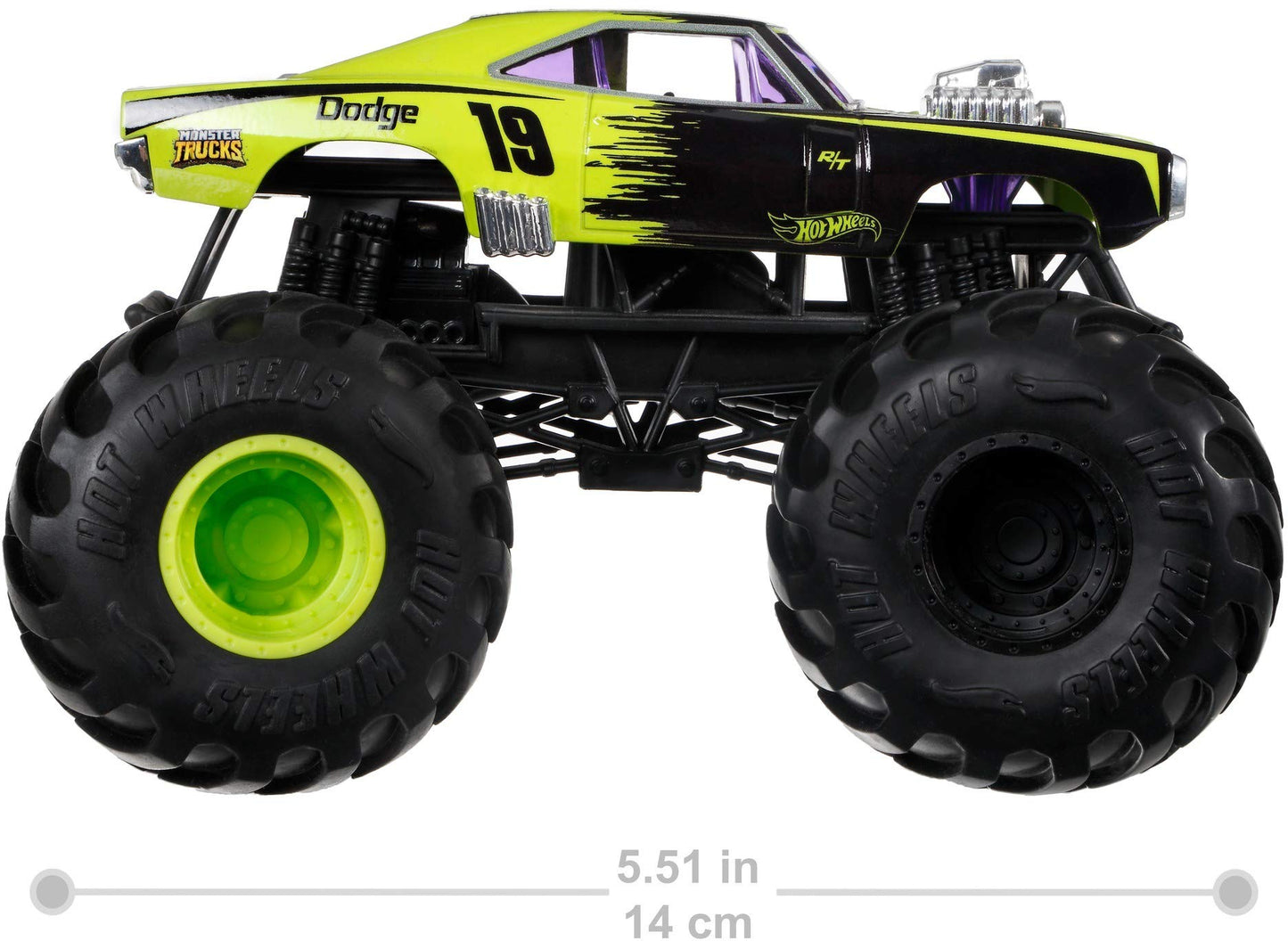 Hot Wheels 1970 Dodge Charger R/T #2 Monster Truck, 1: 24 Scale