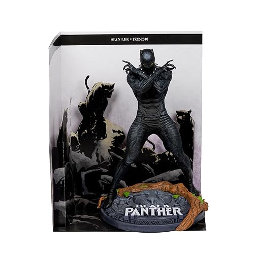 McFarlane Toys Marvel Black Panther 1:10th Scale Collectible with Scene (Marvel Knights #4)