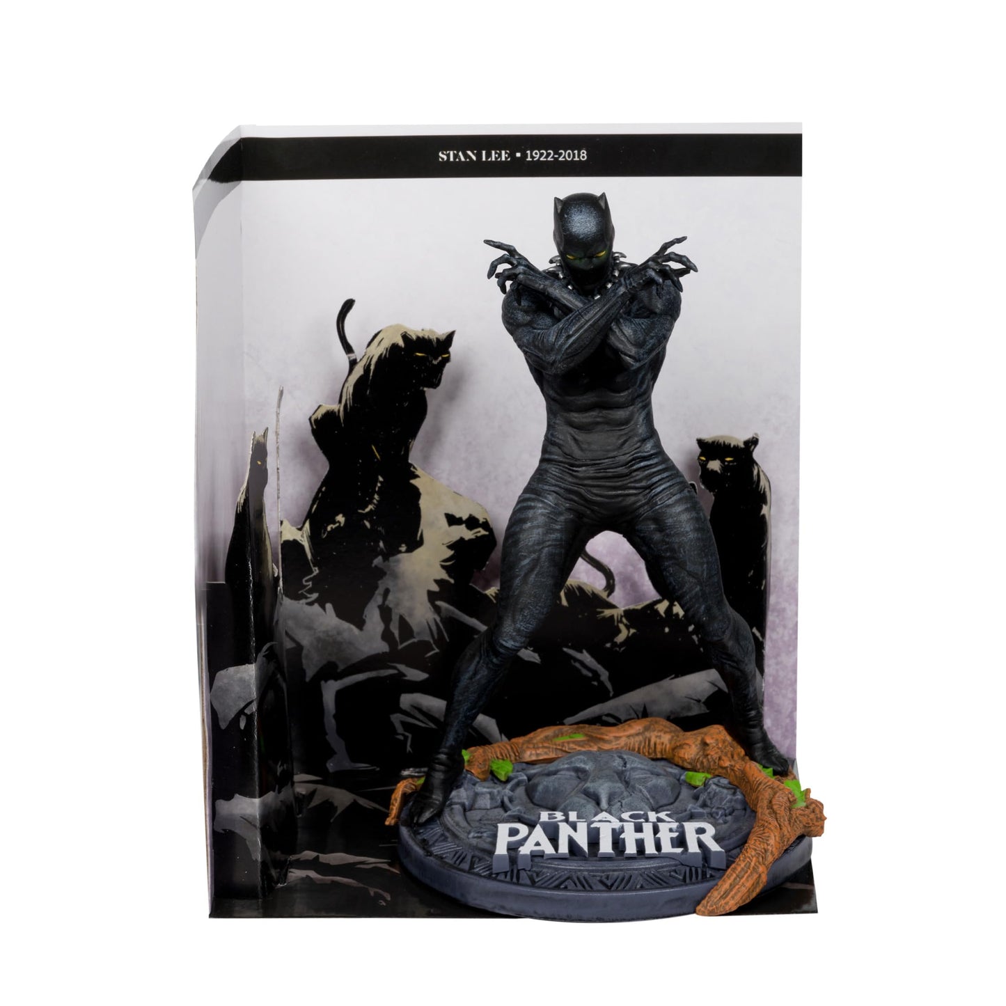 McFarlane Toys Marvel Black Panther 1:10th Scale Collectible with Scene (Marvel Knights #4)