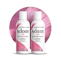 Adore Semi Permanent Hair Color (190 Cotton Candy) (2 Pack) | Vegan & Cruelty-Free Pink Hair Dye | No Ammonia, No Peroxide, No Alcohol | 4 Fl Oz