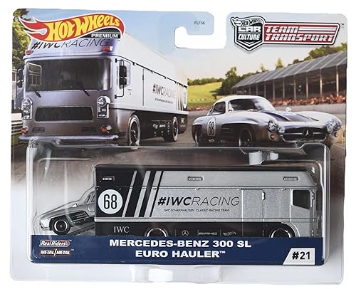 Hot Wheels Mercedes Benz 300 SL Euro Hauler - Team Transport - Euro Hauler #21