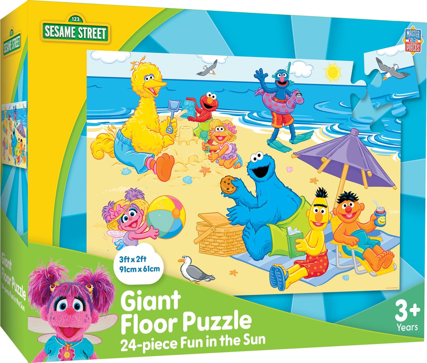 Masterpieces Sesame Street - Fun in The Sun 24pc Floor Puzzle