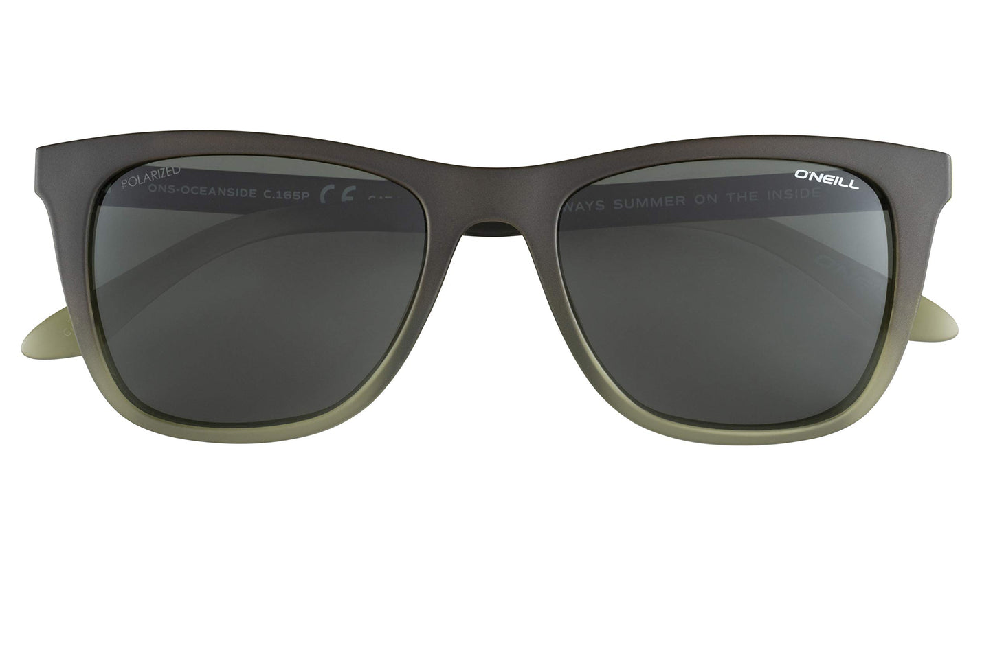 O'NEILL Oceanside 2.0 Polarized Sunglasses, Matte Gray/Olive Crystal Fade