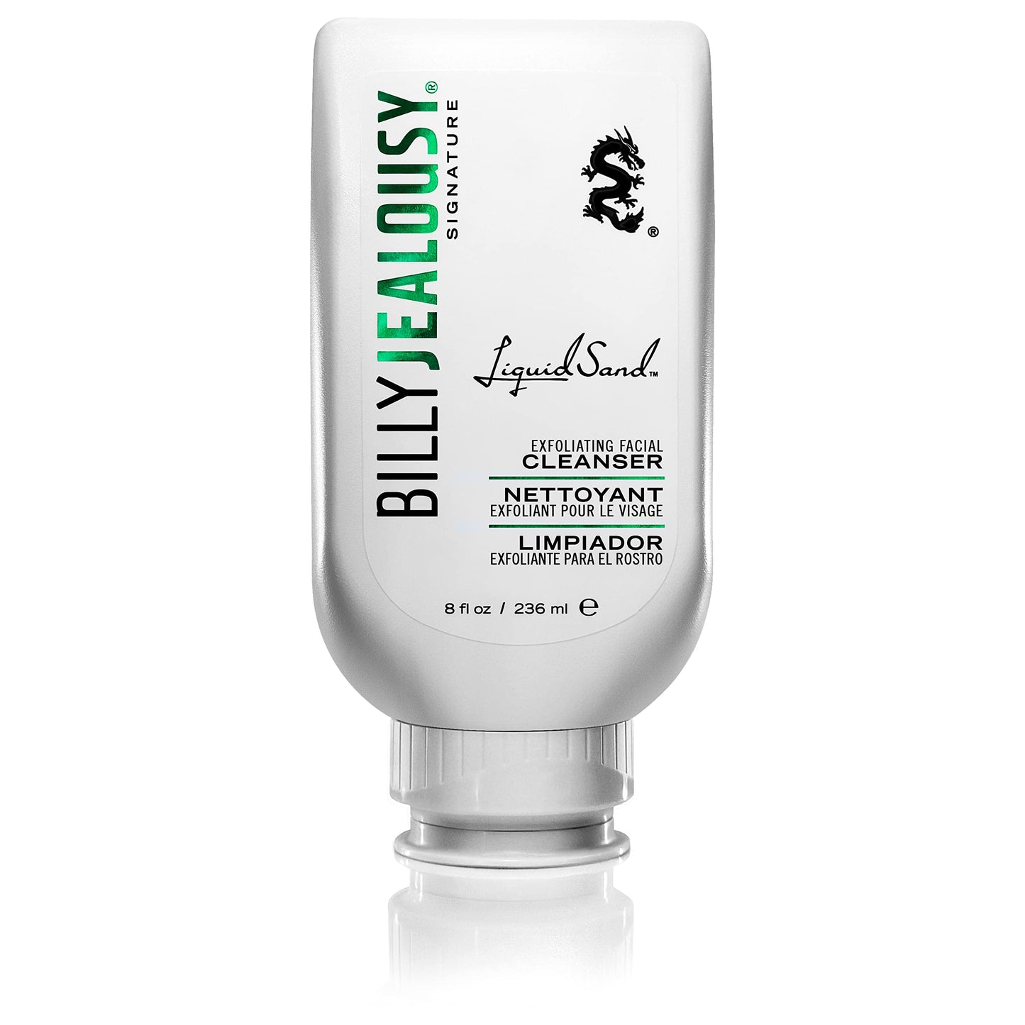 Billy Jealousy LiquidSand Exfoliating Face Cleanser for All Skin Types, Mens Face Wash for Daily Exfoliation of Dead Skin Cells & Grime, Cleans