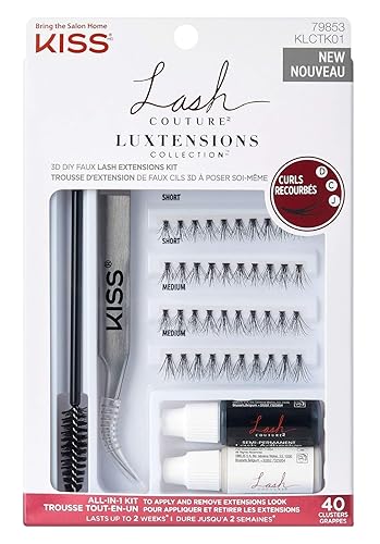 Kiss Lash Couture Luxtensions Faux Lash Extensions Kit (Pack of 6)