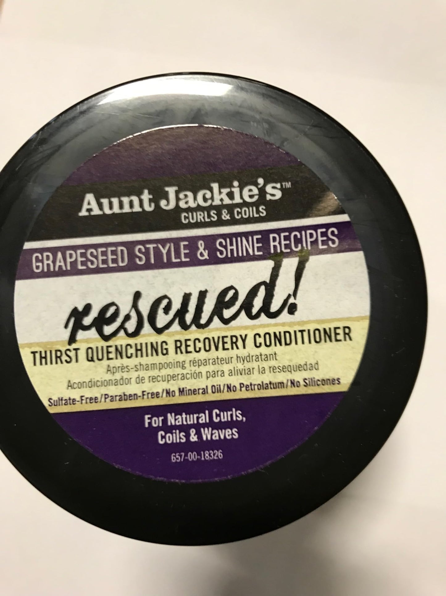 Aunt Jackie's Grapeseed Style Hair Care - Clarifying Shampoo 12oz & Recovery Conditioner 15oz