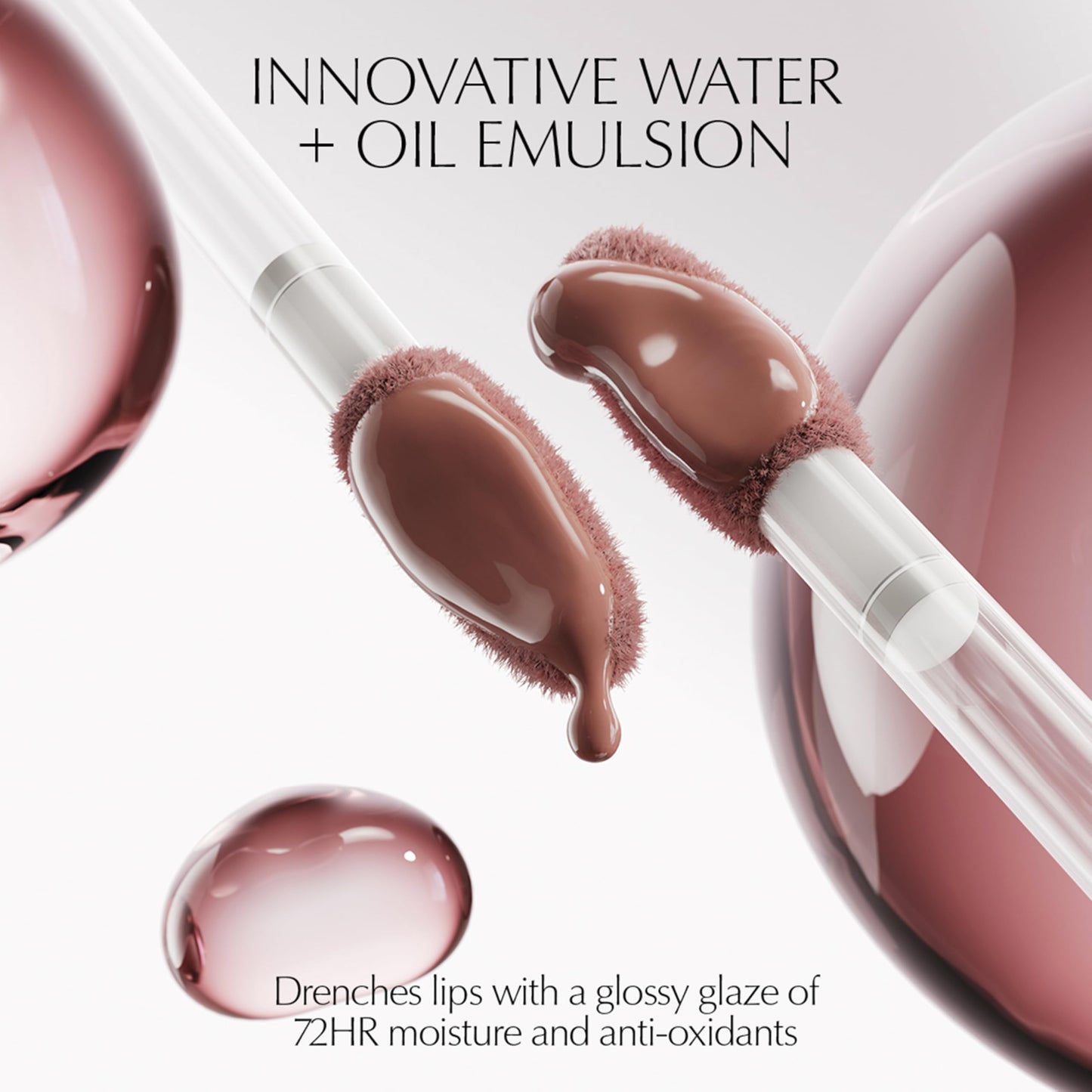 Estée Lauder Glossy Pout Lip Oil | Plumping & Moisturizing with a Sheer Tint | Includes Hyaluronic Acid + Vitamin E, 05 Hot Cocoa