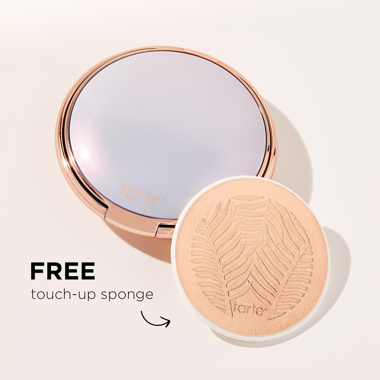 tarte Amazonian clay blurring powder foundation - Buildable Light-to-Medium Coverage, Natural Matte Longwear Finish, Blurs look of Pores, Vegan & Cruelty-Free, full size, 57N rich neutral