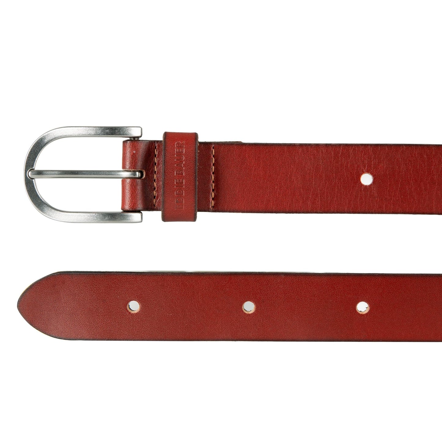 Eddie Bauer Women's Casual Leather Belts with Durable Metal Buckle, Endless Leather - Tan, Medium